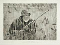 On the Watch Original Etching by George Emerick Essig designed by Emile Renouf