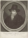 Theodorus Beza Veselius Original Mezzotint by John Faber