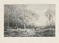 December Original Etching by Henry Farrer