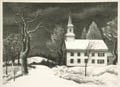 New Snow Original Lithograph by the American artist Ernest Fiene