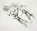 Prospine Original Etching by the American artist Herbert Lewis Fink