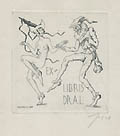 Ex Libris Dr. A. L. Dance of Death by Vitezslav Fleissig