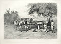 The Army Forge Original Etching by The American artist Edwin Forbes