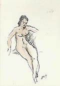 Small Figure Study by the American artist Roy Fox