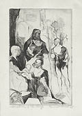 Adoration of the Magi Original Drypoint Engraving by the American artist Ernest Freed