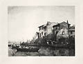 La Petite Venise Provence Little Venice Province Original Etching by the French artist Justin Gabriel published for the Societe des Aqua Fortistes Eaux Fortes Modernes by A Cadart and Luquet