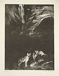 Hyenas Original Lithograph by Mordi Gassner