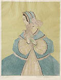 Christina Original Etching Printed in Color by the American artist Margaret Ann Gaug