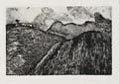 Landscape Tuscany Original Aquatint and Deep Etching by Francesca Genna.