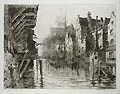 Dordrecht Original Etching by Sir Ernest George