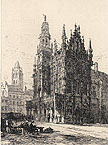 Oudenarde Chimney piece in the Hotel de Ville by Ernest George