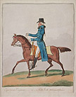 Equestrian Elegance Original Etching by the British Satirical artist James Gillray