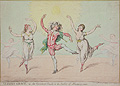 Operatical Finale to the Ballet of Alonzo e Caro Original Etching by the British Satirical artist James Gillray
