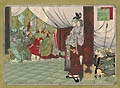 Toyotomi Hideyoshi at Daitokuji Temple from the Great Japanese History Illustrated by Ginko
