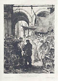Coin de Marche a Venise Original Etching by the French artist  Georges Gobo