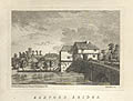 Bedford Bridge Original Engraving by the British artist Richard Godfrey