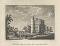 Dunnington Castle Berkshire Original Engraving by the British artist Richard Godfrey