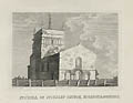 Stivecle or Stukeley Church Buckinghamshire Original Engraving by the British artist Richard Godfrey