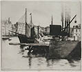 Harbour Scene by Norbert Goeneutte