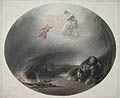 The Soldier's Dream of Home Original Mezzotint and Engraving by Edward Goodall and Frederick Goodall.