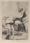 Ya es Hora It Is Time Original Etching and Aquatint by Francisco Goya.