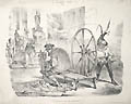 Le pouvoir use les hommes Original lithograph by the French artist Grandville also listed as Jean Ignace Isidore Gerard