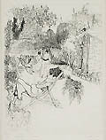 Valentine's Fortune Original Etching by Anthony Gross