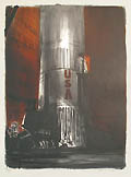 Apollo XII Saturn V in the Vehicle Assembly Building Original lithograph by the Italian artist Luciano Guarnieri