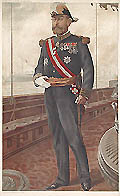 Vice Admiral Caillard OriginalVanity Fair Lithograph by the British artist Jean Baptiste Guth