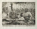 In Beethoven's IX Original Drypoint Engraving by the German artist Adolf Haferland