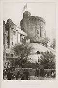 The Round Tower Windsor Castle Original Etching by the British artist Axel Haig