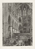 Westminster Abbey Original Etching by the British artist Axel Haig