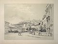 Bergamo Sketches at Home and Abroad Original Lithograph by the British artist James Duffield Harding also listed as J. D. Harding and James Harding