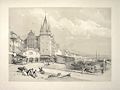 Frankfort Frankfurt am Main Hessen Germany Sketches at Home and Abroad Original Lithograph by the British artist James Duffield Harding also listed as J. D. Harding and James Harding