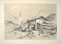 Nauders Tyrol Nauders Tirol Austria Sketches at Home and Abroad Original Lithograph by the British artist James Duffield Harding also listed as J. D. Harding and James Harding