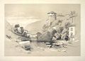 Roveredo Rovereto Trentino Alto Adige Italy Sketches at Home and Abroad Sketches at Home and Abroad Original Lithograph by the British artist James Duffield Harding also listed as J. D. Harding and James Harding