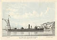 The U. S. Iron Clad Steam Ship Roanoke Original Lithograph by the American artist George Hayward