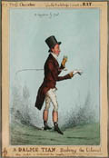 A Dalme-tian Booking The Colone Original Etching by The British Satirical artist William Heath