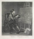 William Hogarth Painting The Comic Muse Original Engraving by the British Satirical Artist William Hogarth
