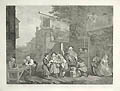 Four Prints of an Election Plate 2 Canvassing for Votes Original Engraving by the British Satirical Artist William Hogarth and Charles Grignion