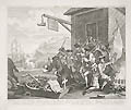 The Invasion France Original Engraving and Etching by the British artist William Hogarth