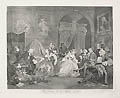 Marriage a La Mode Plate 4 The domestic life of Squanderfield's bride by William Hogarth and Simon Francois Ravenet