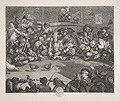 Pit Ticket The Cockpit Original Engraving and Etching by the British Satirical Artist William Hogarth