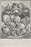 The Company of Undertakers Original Engraving and Etching by the British Satirical Artist William Hogarth