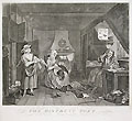 The Distrest Poet Original Engraving and Etching by the British Satirical Artist William Hogarth