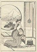 Fuji in a Window by Katsushika Hokusai