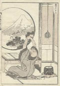 Sochu No Fuji Fuji in a Window Original Woodcut by the Japanese artist Katsushika Hokusai Fugaku hyakkei One Hundred Views of Mount Fuji