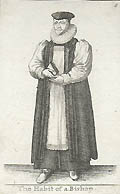 The Habit of a Bishop Original Etching by the Czech British artist Wenzel Hollar also listed as Wenceslaus Hollar