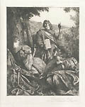 Giorgione at Asolo Original Etching by the British artist Sir Charles Holroyd
