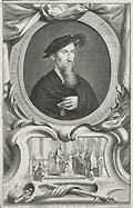 Edward Seymour Duke of Somerset Original engraving by the Dutch artist Jacobus Houbraken designed by Hans Holbein the Younger